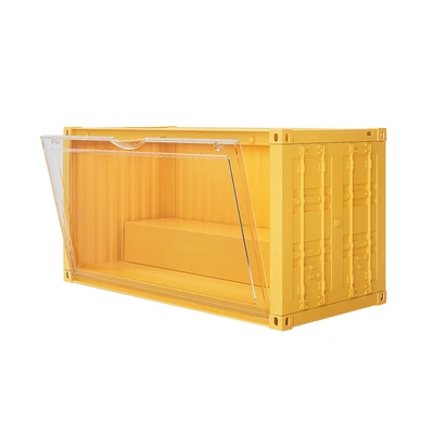 Gambar Informa Miller Kotak Pajangan Action Figure Dengan Lampu 35x17x19 cm - Kuning