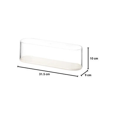 Gambar Informa Movin Kotak Pajangan Oval 31.5x9x10 cm Transparan