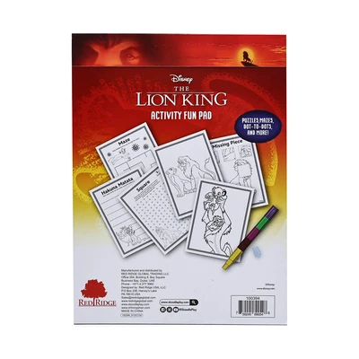 Gambar Red Ridge Set Buku Mewarnai Crayon Lion King - Mix
