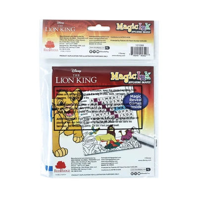 Gambar Red Ridge Set Game Book & Spidol Magic The Lion King - Cokelat