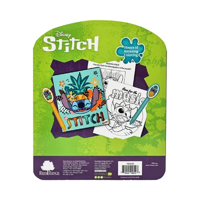 Gambar Red Ridge Set Buku Mewarnai Stitch - Hijau/biru