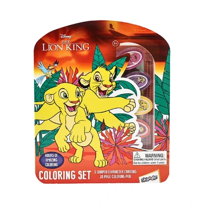 Gambar Red Ridge Set Buku Mewarnai The Lion King - Cokelat