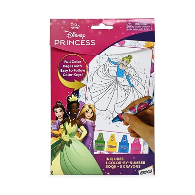 Gambar Red Ridge Buku Mewarnai Princess Disney Color By Number - Pink