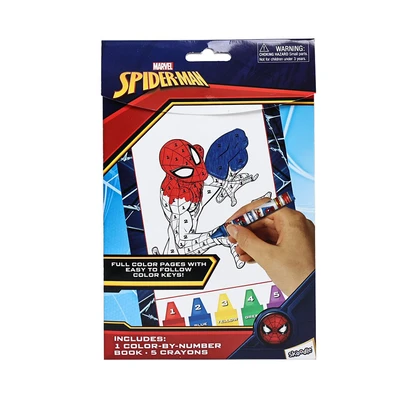 Gambar Red Ridge Set Color By Number Spiderman - Merah/biru