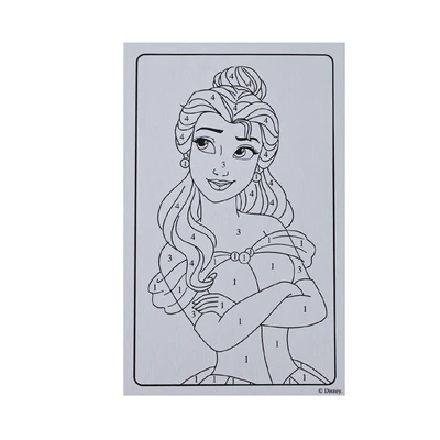 Gambar Red Ridge Set Paint By Number Disney Princess Belle - Ungu