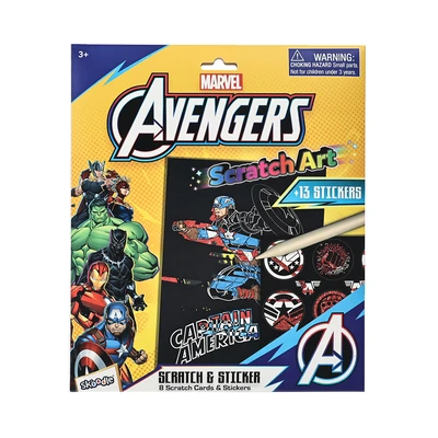 Gambar Red Ridge Set Scratch Scribble Art Book Avenger - Mix