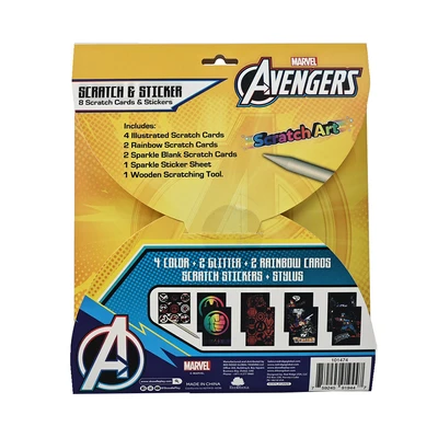 Gambar Red Ridge Set Scratch Scribble Art Book Avenger - Mix