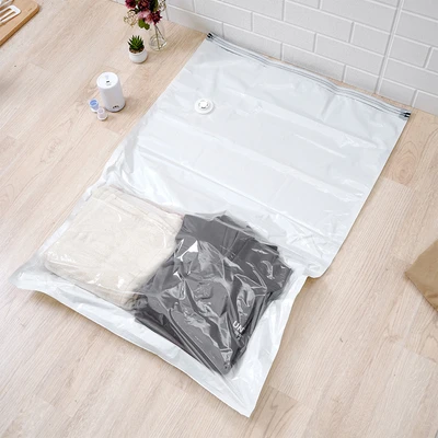 Gambar Stora Set Kantong Vacuum Pakaian Flat 67x100 cm Transparan