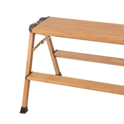Gambar Krisbow Tangga Longstep Twin 2 Step - Cokelat