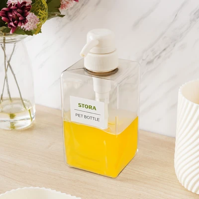 Gambar Stora 450 Ml Dispenser Sabun Plastik - Putih Ivory