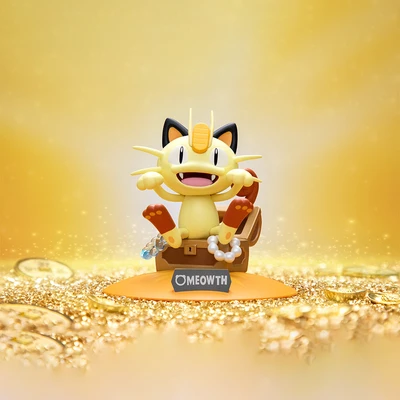 Gambar Funism Twinkmont Minifigure Meowth - Kuning