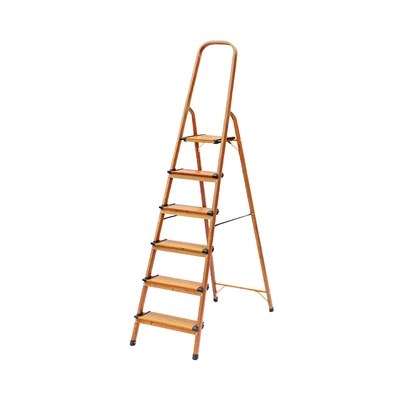 Gambar Krisbow Tangga Lipat Aluminium Wide Handrail 6 Step H130