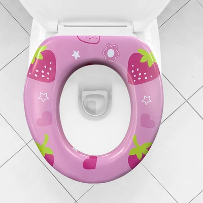Gambar Kindla Alas Duduk Kloset Anak Soft Berry - Pink
