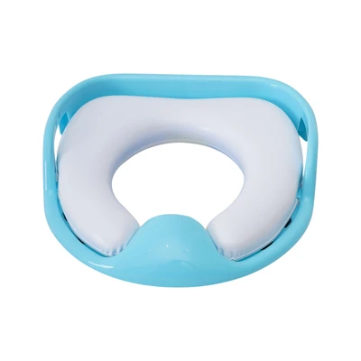 Gambar Kindla Alas Duduk Kloset Anak Dengan Sandaran - Biru Blueberry