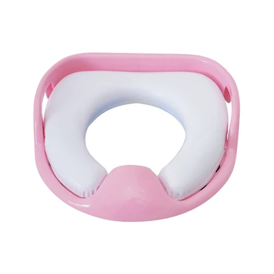 Gambar Kindla Alas Duduk Kloset Anak Dengan Sandaran - Pink Strawberry