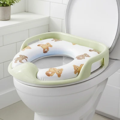 Gambar Kindla Alas Duduk Kloset Anak Dengan Sandaran - Hijau Kiwi