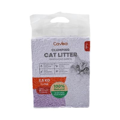 Gambar Cavea Lavender Pasir Kucing Tofu 7 Liter - Ungu