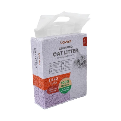 Gambar Cavea Lavender Pasir Kucing Tofu 7 Liter - Ungu