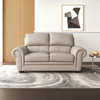 Gambar Informa Zora Sofa Kulit 2 Seater - Krem