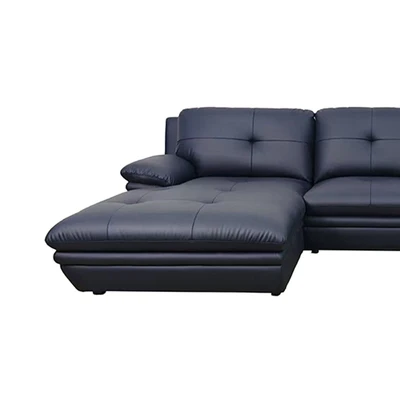 Gambar Informa ZEV Sofa Sudut Kulit Kiri - Hitam