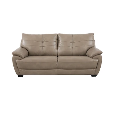 Gambar Informa Mozia Sofa Kulit 3 Seater - Cokelat Cappuccino