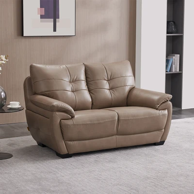 Gambar Informa Mozia Sofa Kulit 2 Seater - Cokelat Cappuccino