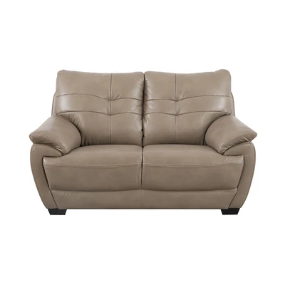 Gambar Informa Mozia Sofa Kulit 2 Seater - Cokelat Cappuccino