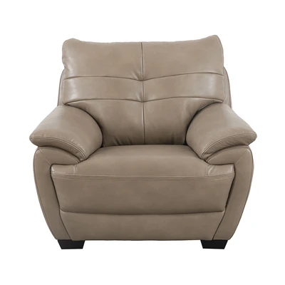 Gambar Informa Mozia Sofa Kulit 1 Seater - Cokelat Cappuccino