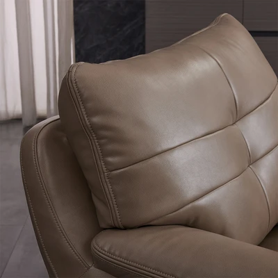 Gambar Informa Mozia Sofa Kulit 1 Seater - Cokelat Cappuccino