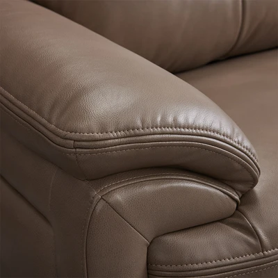 Gambar Informa Mozia Sofa Kulit 1 Seater - Cokelat Cappuccino