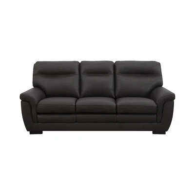 Gambar Informa Montero Sofa Kulit 3 Seater - Cokelat Tua