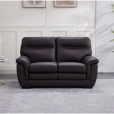Gambar Informa Montero Sofa Kulit 2 Seater - Cokelat Tua