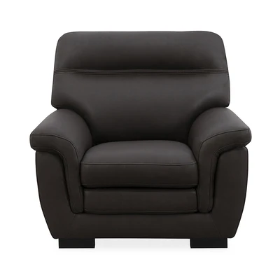 Gambar Informa Montero Sofa Kulit 1 Seater - Cokelat Tua