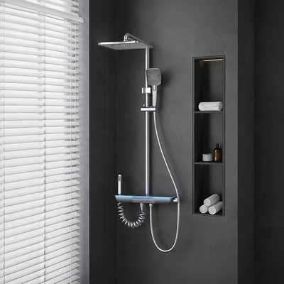 Gambar Acroz Elysio Set Shower Mandi LED - Abu-Abu