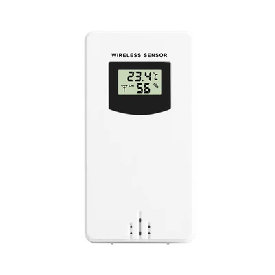 Gambar Forhom Jam Meja LCD Digital Weather Transparan - Cokelat Wood