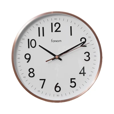 Gambar Forhom Jam Dinding Metal 30 cm - Pink Rose Gold