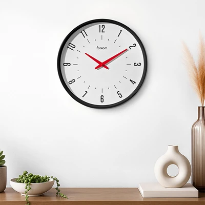 Gambar Forhom Belgard Jam Dinding Plastik 40 cm - Hitam