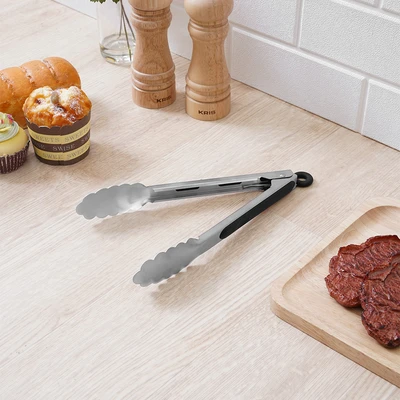 Gambar Culinart Penjepit Makanan Stainless Steel 430 23 cm - Silver/Hitam