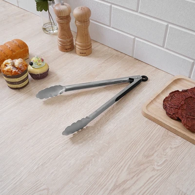 Gambar Culinart Penjepit Makanan Stainless Steel 430 33.5 cm - Silver/Hitam