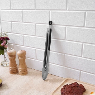 Gambar Culinart Penjepit Makanan Stainless Steel 430 33.5 cm - Silver/Hitam