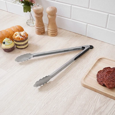 Gambar Culinart Penjepit Makanan Stainless Steel 430 39 cm - Silver/Hitam