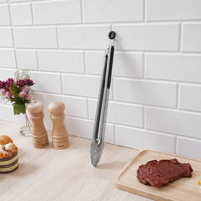 Gambar Culinart Penjepit Makanan Stainless Steel 430 39 cm - Silver/Hitam