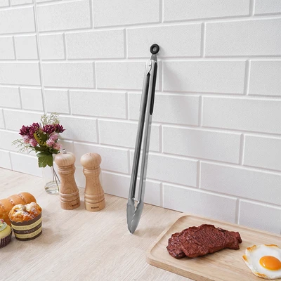 Gambar Culinart Penjepit Makanan Stainless Steel 430 44 cm - Silver/Hitam