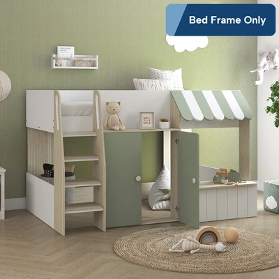 Gambar Informa Mandy Stall Tempat Tidur Anak - Hijau
