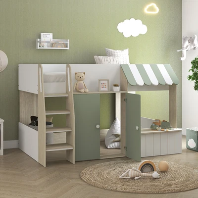 Gambar Informa Mandy Stall Tempat Tidur Anak - Hijau