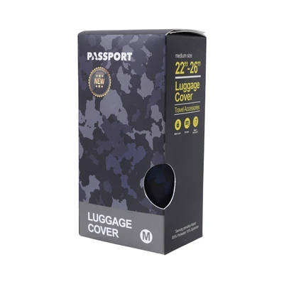 Gambar Passport Sarung Koper Charcoal Army Ukuran M - Mix