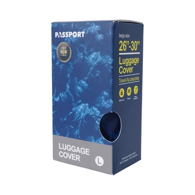 Gambar Passport Sarung Koper Sea Breeze Ukuran L - Biru