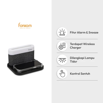 Gambar Forhomjam Digital Dengan Wireless Charger Nsl