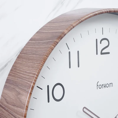 Gambar Forhom Orestad Jam Dinding Wooden 30 cm - Cokelat