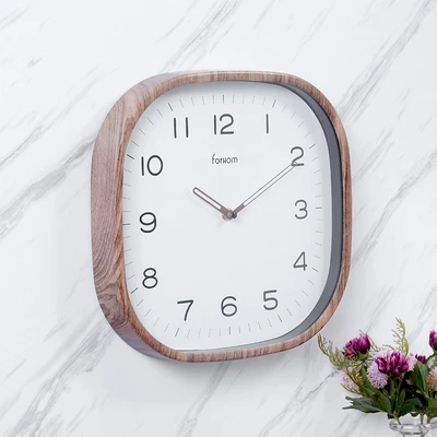 Gambar Forhom Gaulle Jam Dinding Wooden 30 cm - Cokelat